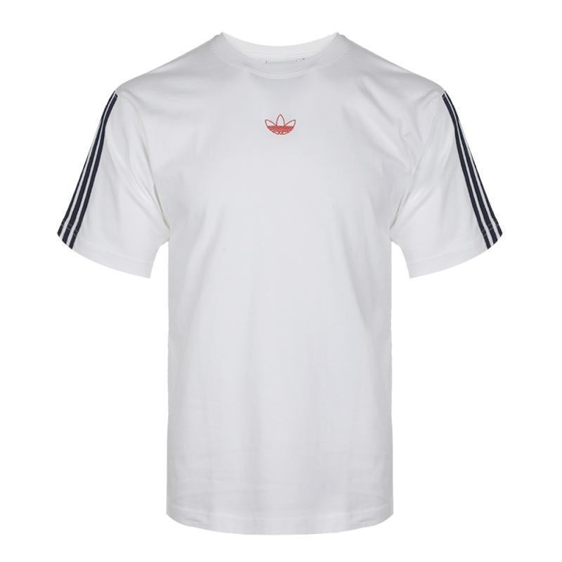 三叶草男装夏季新款运动服休闲舒适透气宽松圆领短袖t恤dv3260 z