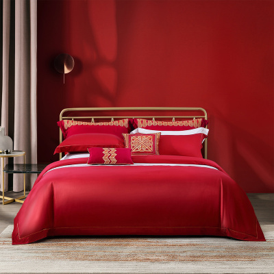 水星家纺新疆棉60S长绒棉活性印花多件套情意绵延锦绣东方爱丝蒂尼