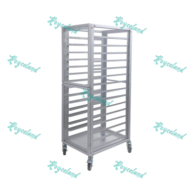 洛诗莲 (RoyceLand) 铝合金烤盘架多层托盘车 15层封闭式