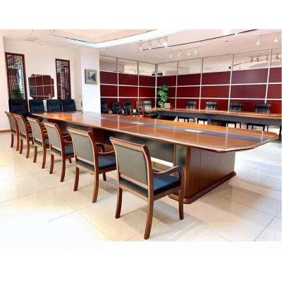 匡大会议桌6.0米会议桌轻奢风H1865F-6000(6000W*1670D*780H)