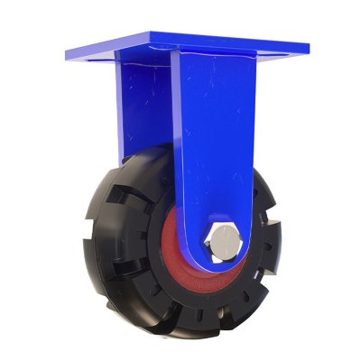 豫众诺 重型工业橡胶轮 6寸定向轮 个
