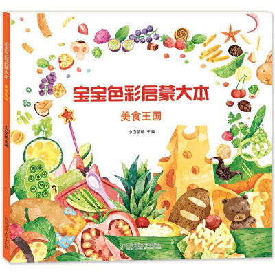 醉染图书宝宝色彩启蒙大本 美食王国9787512135055