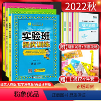 语文+数学+英语 三年级上 [正版]江苏版2022秋实验班提优训练三年级上册语文人教版+数学苏教版+英语译林版 小学3年