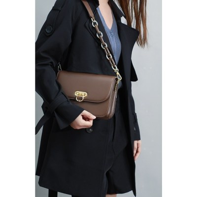 Viney女包包2020新款潮真皮腋下链条包时尚斜挎包百搭单肩小方包