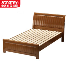 中泰(jongtay)1.5米实木床单双人宿舍中式接待床 J-CDZ59