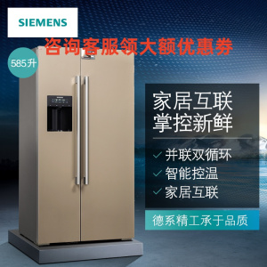 西门子 KA92DS30TI 585L制冰功能对开门家居互联金色冷藏展示柜