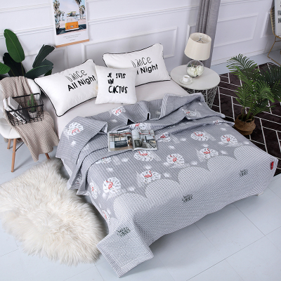 黛丝丹奴新品夏被水洗印花夏凉被单人夏被学生宿舍空调被子1米5凉被可水洗机洗