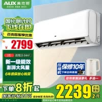 奥克斯 (AUX) 空调2匹挂机 新一级能效 变频冷暖 节能省电 一键舒风 防直吹自清洁 卧室空调壁挂式空调