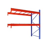 臻远 ZY4121457重型货架仓储高位货架单层称重1000kg 蓝橘色副架2层
