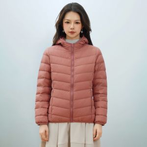 女装秋冬新款新国标90绒轻薄羽绒服女款女式带帽简约外套