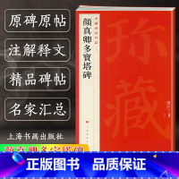 [正版]颜真卿多宝塔碑 中国碑帖名品58 五十八译文注释繁体旁注 颜体楷书毛笔字帖书法临摹临帖练习古帖宋拓本 历代集评