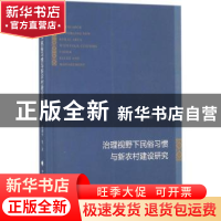 正版 治理视野下民俗习惯与新农村建设研究 郭剑平等著 中国政法
