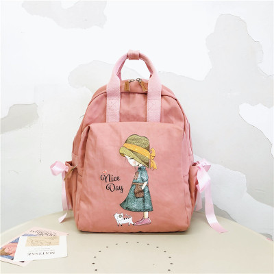 NEWLAKE女童背包时尚儿童春游包公主双肩包可爱小学生小女孩轻便户外旅游旅行包
