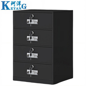 珂洋 抽屉柜 四斗黑色 台
