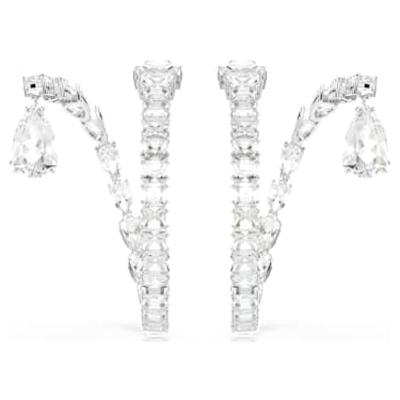 施华洛世奇(SWAROVSKI)时尚白钻风珍珠耳环个性镶钻耳饰女士简约