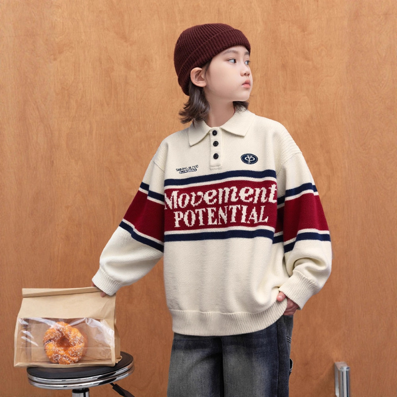 男童毛衣秋冬款新款大男孩冬装上衣儿童装冬季打底线衣针织衫