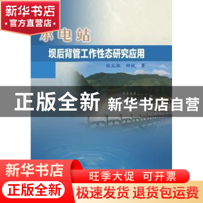 正版 水电站坝后背管工作性态研究应用 伏义淑,田斌著 中国水利