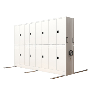 鑫星奈 手摇密集架移动档案柜钢制轨道密集柜 一列4组