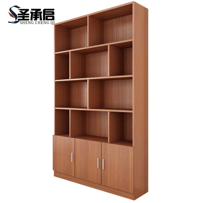 圣承启木质书架三门个