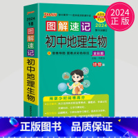 地理生物 初中通用 [正版]全新图书 2024绿卡图书pass图解速记初中语文数学英语物理化学生物政治历史地理任选 全彩
