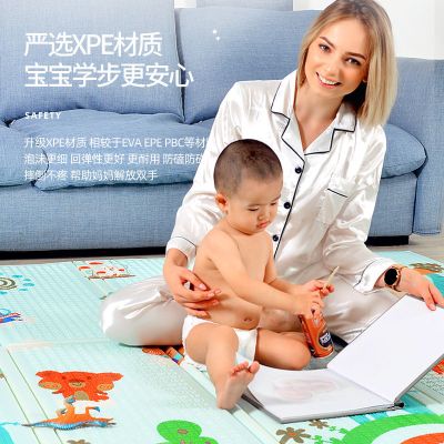 爬行垫加厚可折叠宝宝xpe折叠垫儿童爬行垫爬爬垫家用客厅防潮垫冲量特价图案随机加厚折叠款-1.8米*40厘米