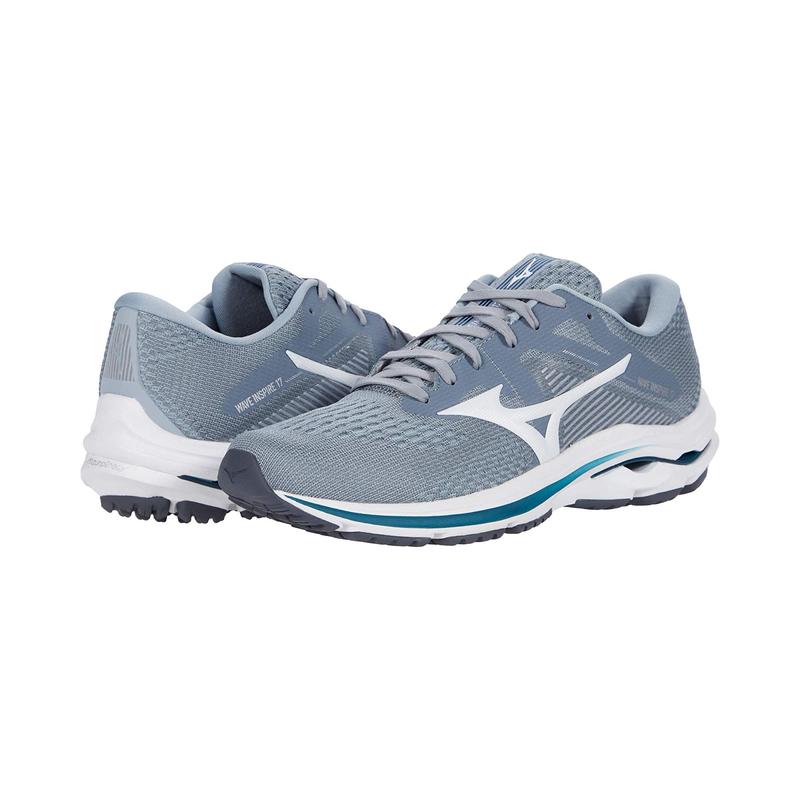 [官方正品]mizuno/美津浓男子气垫缓震 厚底软弹舒适灰色网面运动鞋