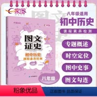 历史 [正版]图文证史 初中历史课程素养检测 八年级适用 初中历史教辅复习工具书图文知识大全 中国历史 全国通用 中华地