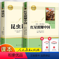 红星照耀中国+昆虫记 全2册[赠考点手册] [正版]八年级上必读名著7册 昆虫记红星照耀中国原著长征星星离我们有多远寂静