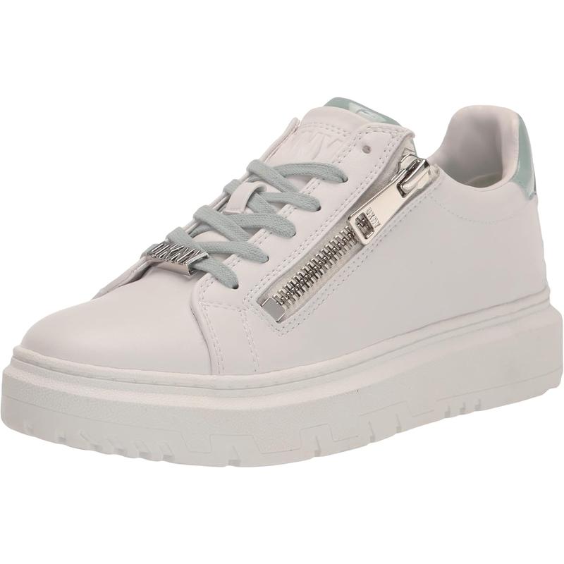 DKNY女鞋休闲百搭轻便舒适运动跑步鞋春夏新款真皮小白鞋