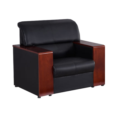 臻远单人沙发DT-sf001西皮黑色单人位