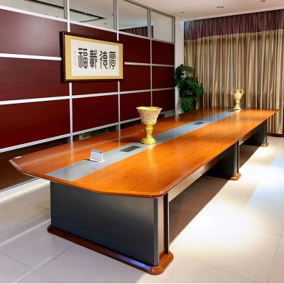 匡大会议桌4.2米会议桌轻奢风H1865F-4200(4200W*1480D*780H)