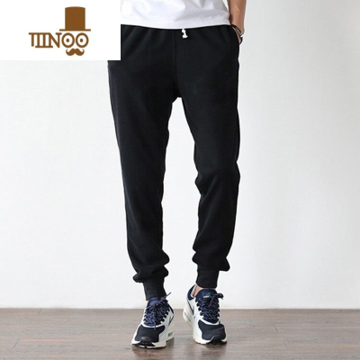 YANXU小脚运动裤男士夏季修身针织卫裤透气束脚裤子弹力宽松