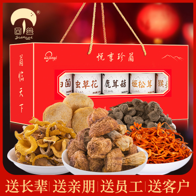 菌益 山珍干货礼盒云南特产年货菌菇大礼包春节送礼走亲戚送长辈送客户