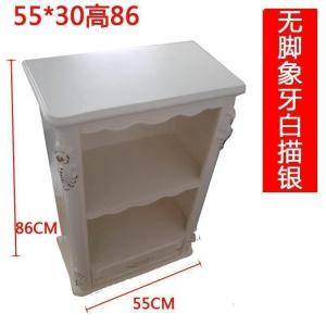 森美人欧式书架卧室书柜组合收纳书橱置物架带实木抽屉式储物小酒柜