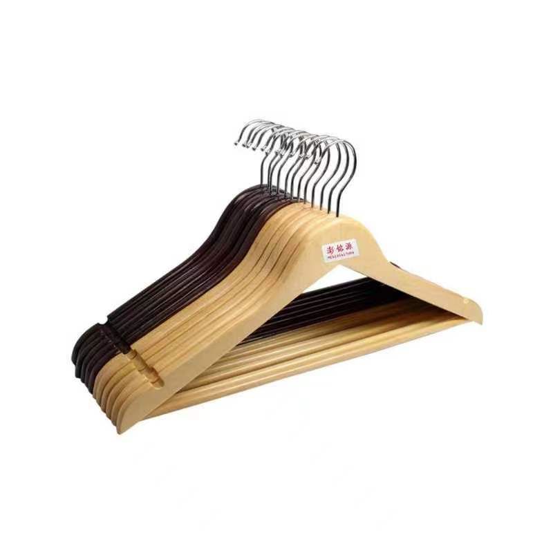 澎铭源 带挂钩凹槽晾衣架45cm10个/组