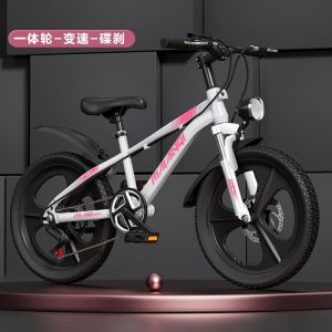 儿童自行车减震双碟刹中大童单车小孩6到16岁轻便学生变速山地车