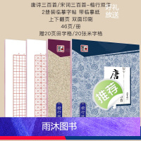 唐诗宋词楷行双体+田字格+米字格 [正版]字帖练字大学生楷书正楷楷行双体楷体练字帖初中高中生唐诗宋词古诗词练字贴小学生写