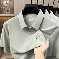 夏季现款男士纯色翻领短袖POLO衫休闲时尚轻商务舒适透气简约