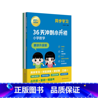 36天冲刺小升初 小学数学 精讲升级版 [正版]36天冲刺小升初 小学数学 精讲升级版 同步学习 小学教辅训练测试模拟题