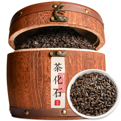 云南茶化石普洱茶叶熟茶勐海陈香糯香碎银子礼盒装500g