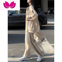 七斓运动套装女春季学生韩版宽松显瘦跑步卫衣时尚洋气休闲套