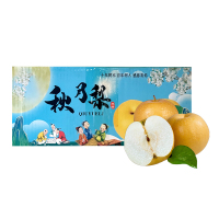 彩箱装[熊猫鸟]新鲜山东秋月梨 净重4.5斤单果250g+ 新鲜当季水果 现摘现发 香甜可口