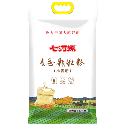 七河源麦芯颗粒粉5kg小麦粉(山东面粉)