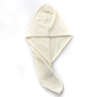 斜月三星 珊瑚绒成人用款干发帽 吸水易干发巾 沐浴裹头巾