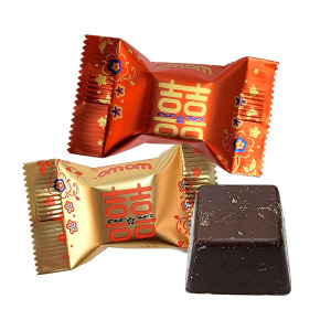 喔喔夹心巧克力喜字版红色金色散装500g婚庆结婚喜糖(代可可脂)