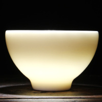 MULTIPOTENT主人杯中国白陶瓷羊脂玉 功夫茶具品茗杯禅定杯 精美礼盒套装