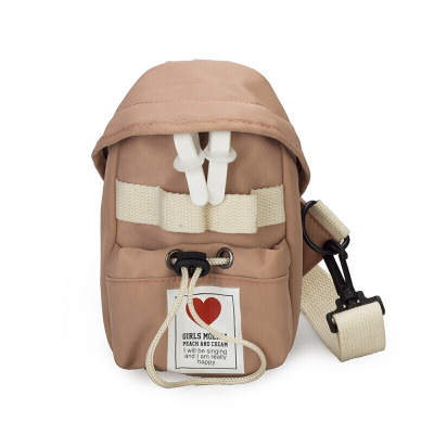 新款儿童包包小男孩斜挎包韩版男女孩运动胸包腰包个性宝宝出游单肩包-定制浅绿浅绿