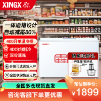 星星(XINGX)400升 商用冰柜冷藏保鲜强劲冷冻超市便利店大容量节能省电家商两用单温冷柜 BD/BC-400R