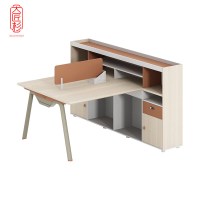 大匠杉 办公桌电脑桌职员桌双人位1.55m DPFZ056
