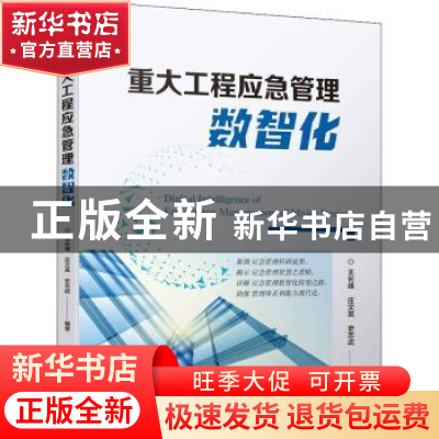 正版 重大工程应急管理数智化 王长峰 机械工业出版社 9787111712